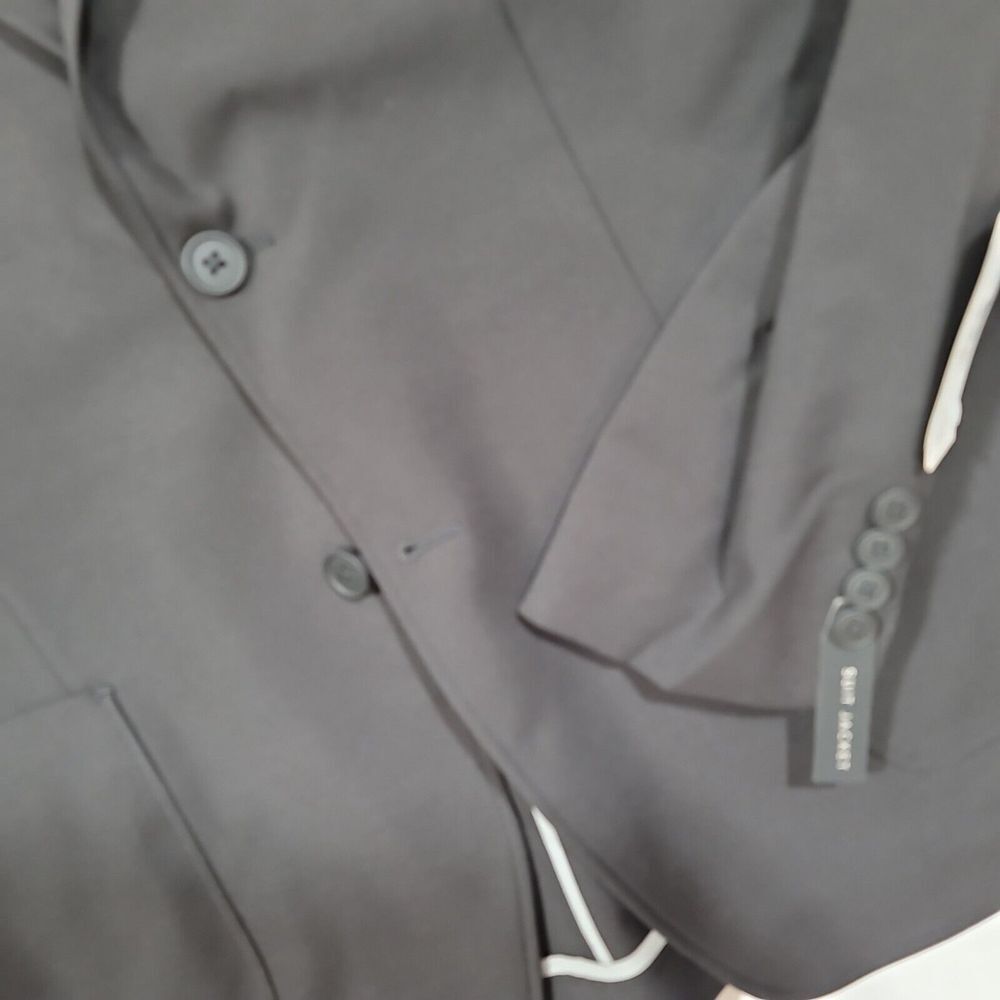 Michael Kors MK Tech Solid Black Suit Jacket Mens… - image 4